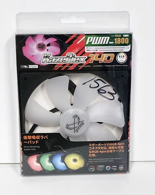 Scythe Kaze Flex PWM RGB 12v 140mm x 25mm Fan New - Image 1 of 2