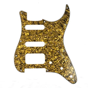 D'Andrea 4-Ply 11-Hole Stratocaster Pickguard HSS Coil Gold Pearl - Imagen 1 de 2
