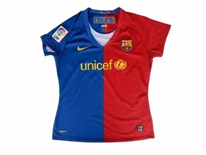 2008-09 Barcelona Nike Women's New Home Football Shirt Jersey - Medium - Messi - Picture 1 of 14