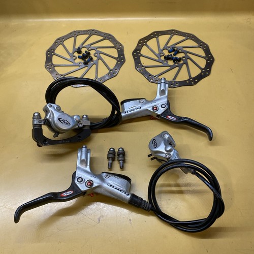 Gray Avid Juicy Hydraulic Disc Brake Set With 160mm Rotors & Adapter eBay