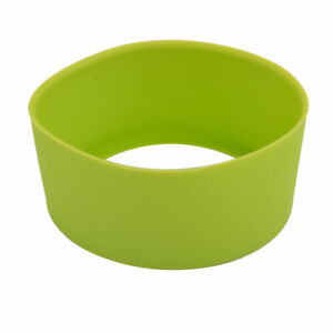 Cafe Silicone Heat Resistant Nonslip Anti-scratch Glass Cup Bottle Sleeve Green