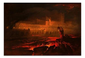 Pandemonium - John Martin's Vision of Hell | Impresión artística infernal gótica oscura - Imagen 1 de 3