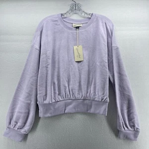 New Universal Thread Sweatshirt Responsible Style Soft Terry Cloth Lavendar Lrg - Picture 1 of 6