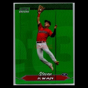 2024 Topps Stadium Club - #52 Steven Kwan Green Refractor Cleveland Guardians - Imagen 1 de 2