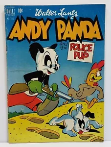 Cachorros de policía Dell cómic cuatro colores ANDY PANDA #216 Walter Lantz 1949 - Imagen 1 de 7