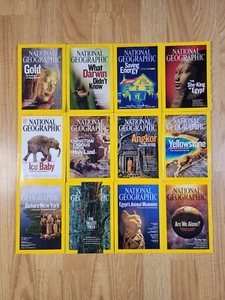National Geographic Magazine 2009 Complete Year Lot of 12 No Maps  - Picture 1 of 5