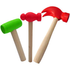 3Pcs Wooden Toy Hammers - Simulation Tools for Boys & Girls