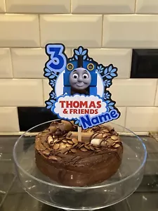 Thomas Inspired PERSONALISED Cake Topper - Picture 1 of 2