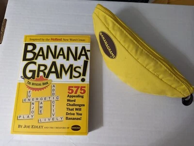 Bananagrams Word Game- complete - with the book, Bamanagrams! 284 puzzle pages! - Image 1 of 2