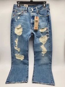 Levi's 501 Original Heavily Distressed mehrere Größen neu Button Fly blaue Jeans - Bild 1 von 16