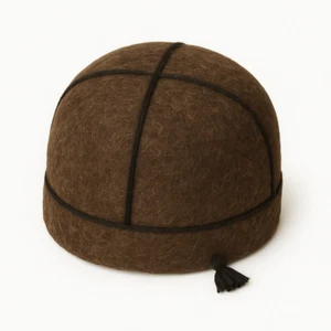 Brown Svan Hat Handmade in Georgia | Wool Traditional Mountain Highland Cap - Picture 1 of 3
