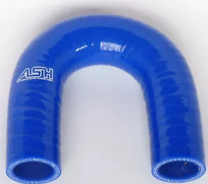 180°Grad, Silikonbogen, ID 13mm, Kühlerschlauch Bogen, LLK Silikonschlauch, BLAU - Bild 1 von 6