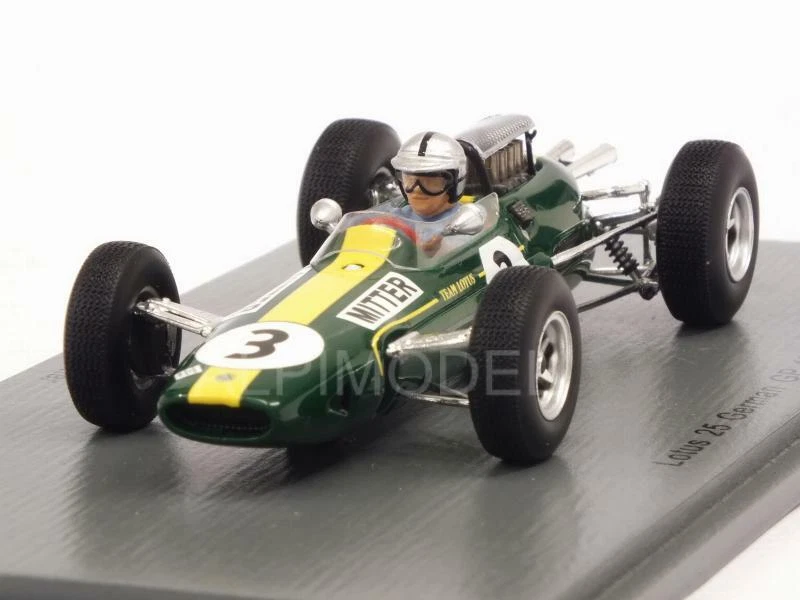 Lotus 25 GP Germany 1965 Gerhard Mitter 1:43 SPARK S7123 - Immagine 1 di 1
