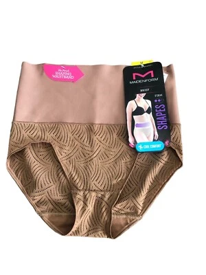 Maidenform Brief Shapes 内衣棕色 M 码($) — 第 1/4 张图片