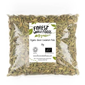 Organic Whole Green Cardamom Pods 1kg - Forest Whole Foods - Picture 1 of 6