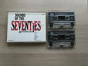 Sounds of the Seventies Double Vintage Audio Music Cassette Tape 1994 -Excellent - Imagen 1 de 2