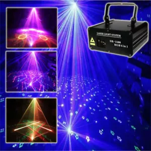 1 / 1.5w/600mv full color 6-in-1 laser light KTV room stage performance laser R - Picture 1 of 12