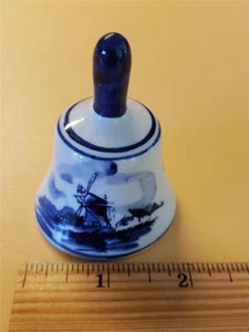 "Hermosa campana vintage pintada a mano azul Delft Holanda 3" - Imagen 1 de 1