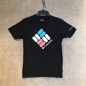 Columbia Sportwear Company Black Graphic Logo Casual Outdoor T-Shirt Men’s M - Picture 1 of 12