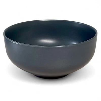 9.5" Gibson Elite Heavy Low Shine Solid Blue Serving Bowl Thailand - Image 1 of 4