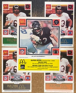 Jay Hilgenberg (5) 1985 McDonalds Football Cards - All Colors - Chicago Bears - Picture 1 of 5