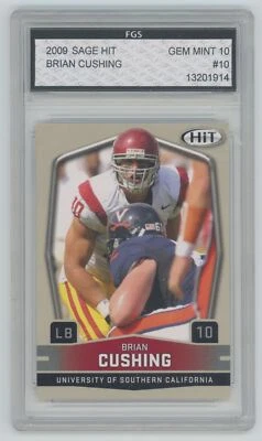 2009 SAGE HIT Brian Cushing FGS GEM MINT 10 Rookie .  #10 - Image 1 of 2