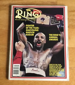 The Ring Boxing Magazine March 1984 Marvin Hagler Cover No Label Newsstand - Picture 1 of 2