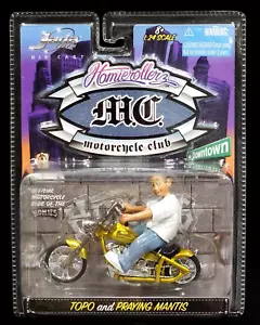 Jada Homie Rollerz Motorcycle Club MC Topo and Praying Mantis Lowrider Gold 1:24 - Picture 1 of 3