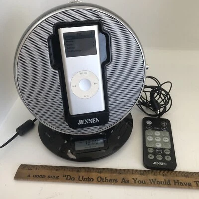 Jensen Jims-195-bk Docking Digital Music System Alarm Clock With iPod & Remote - Image 1 of 4