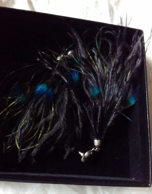 Giovanni Raspini orecchini rari introvabili Ciuffo piume - Immagine 1 di 4