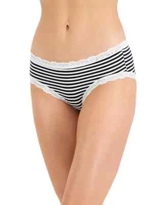 Jenni Lace Trim Bikini Underwear, Feeder Stripe, XL - Image 1 of 2