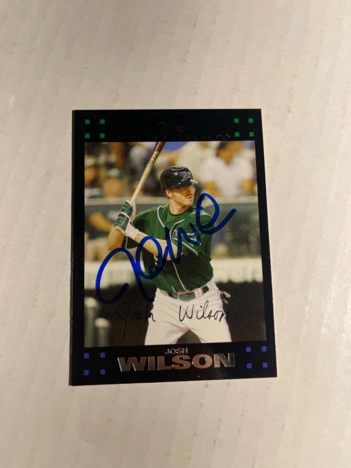 Tampa Bay Rays JOSH WILSON Signed Card - Image 1 of 1
