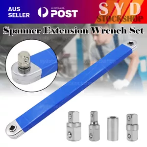39cm Spanner Extension Wrench Set Offset Ratchet Spanner Extender with Adapters - Picture 1 of 12