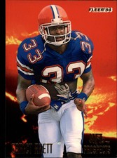 1994 Fleer Prospects Tampa Bay Buccaneers Football Card #20 Errict Rhett UER