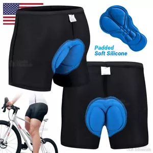 Bicycle Shorts Cycling Men Women Bike Underwear Pants Soft Sponge Gel Padded 3D - Picture 1 of 6