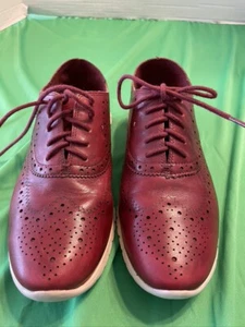 Damen Zerogrand Oxford Größe 8B von Cole Haan rot Schnürschuhe - Bild 1 von 12