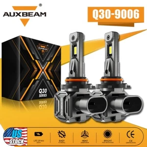 AUXBEAM CANBUS 9006 LED Headlight Bulbs Conversion Kit Low Beam White 110W 6500K - Picture 1 of 12