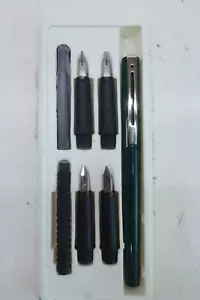 Vintage Platignum Grün Füllfederhalter Set - Made in England - Bild 1 von 11