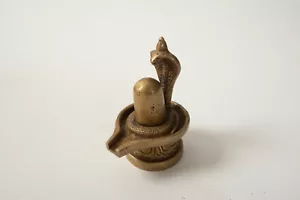 Messingskulptur mit Kapuzenkobra (B2B) Indiana Jones Tempelring Mumie Pyramide - Bild 1 von 8