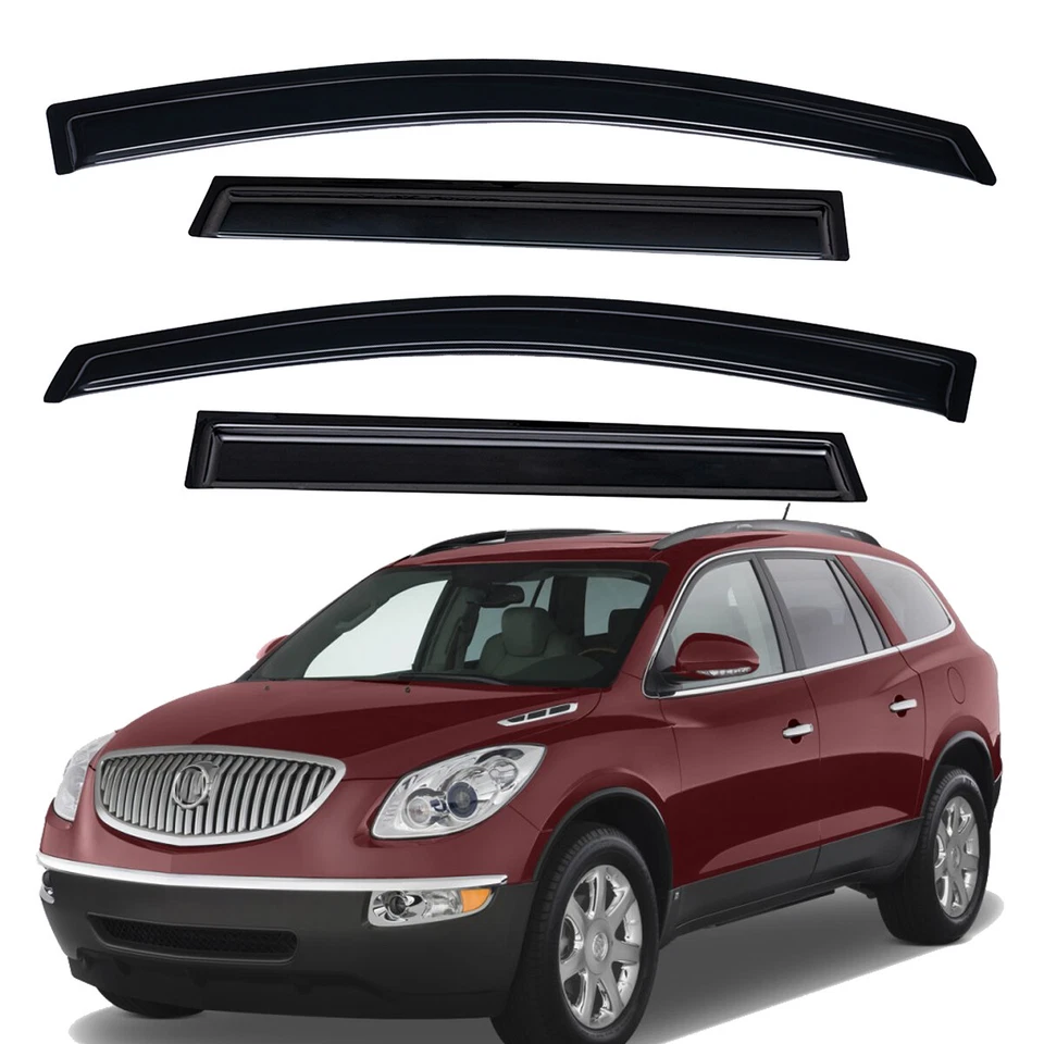 Vent Shades Rain Guards Window VentVisor Rainproof for 2008-2017 Buick Enclave Foto 1 de 4