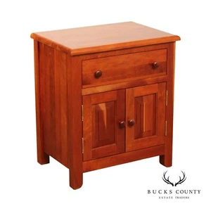 Stuart David Mission Style Cherry Cabinet Nightstand - Picture 1 of 12