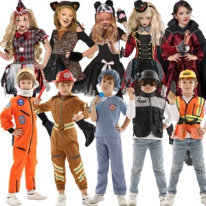 Children's Unisex Roleplay Uniform Animal Scary Halloween Fancy Dress Costumes - Picture 1 of 49