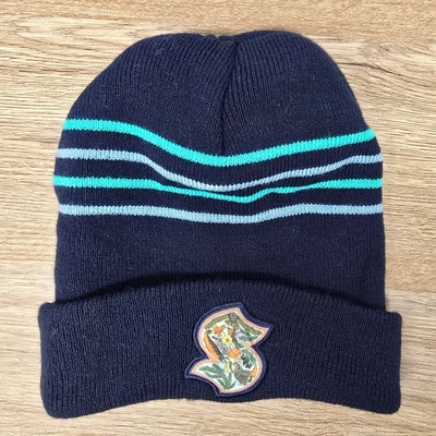 Seattle Kraken Beanie Hat Common Thread 2024-2025 Green Night Toque SGA Cap - Image 1 of 4