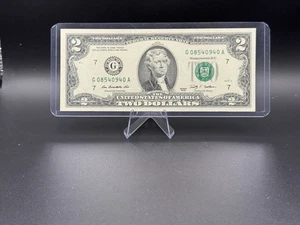 2009 $2 Federal Reserve Note G08540940A • AU About Uncirculated • Chicago “G” - Picture 1 of 2