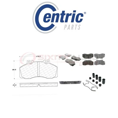 Centric Posi Quiet Disc Brake Pads w Shims for 2005-2010 Hino 145 4.7L L4 - ij - Image 1 of 4