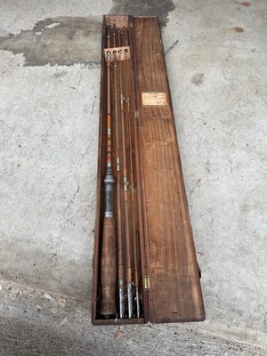 Caña de pescar Eagle vintage rara en caja Foto 1 de 4