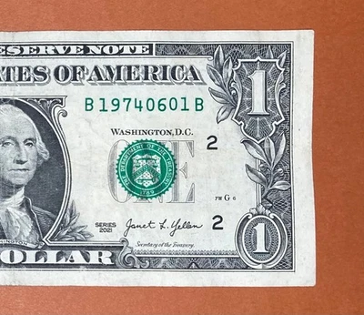 1974 June 1 (B 19740601 B) Birthday Note $1 One Dollar Bill ` - Image 1 of 3