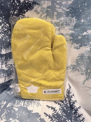 Soporte para olla de guante para horno Le Creuset lino amarillo - ¡NUEVO! Foto 1 de 2