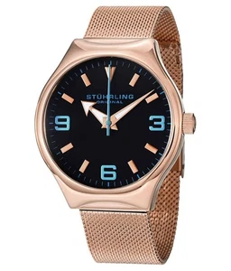 Reloj Stuhrling Eagle Elite 184 Acero Inoxidable Color Oro Rosa Cuarzo - Imagen 1 de 5