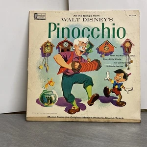 Vintage Walt Disney's Pinocchio 1963 Vinyl LP Disneyland Records DQ 1202 - Picture 1 of 4